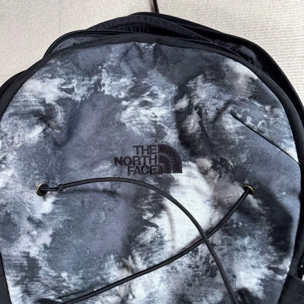 The North Face Jester Backpack Gray & White Tie Dye Marble Print SEE NOTE